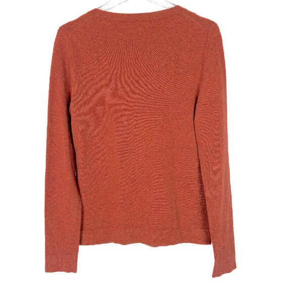 J. Crew Factory Cotton-Wool Blend Teddie Sweater Crewneck Clay Size Small S EUC - Picture 6 of 8